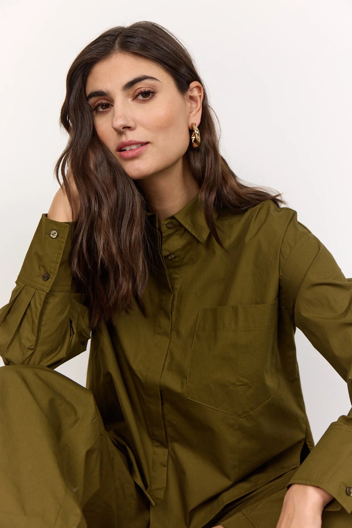 Soya Concept - RACHELLE 7 Shirt, Dark Olive