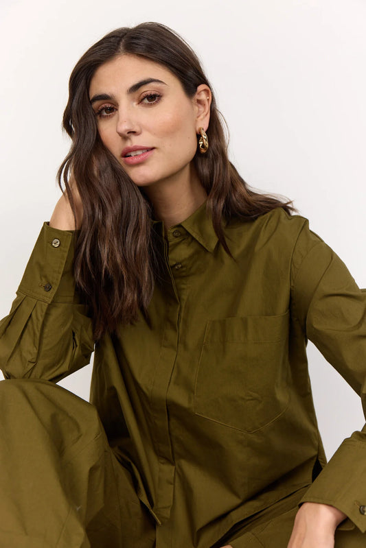 Soya Concept - RACHELLE 7 Shirt, Dark Olive