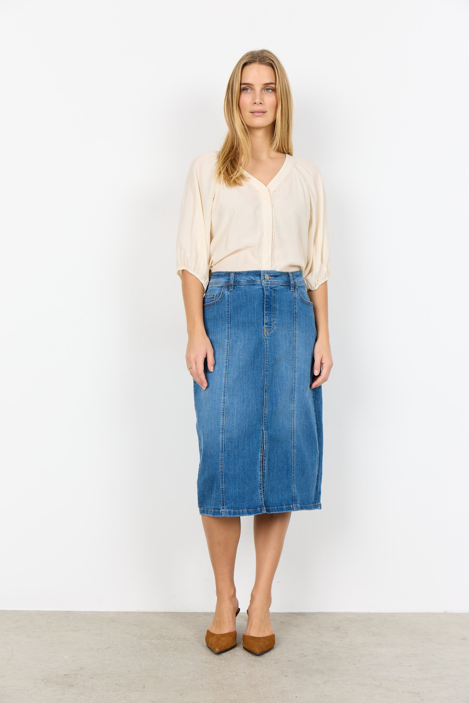 Soya Concept - BARBEL 4 Blouse (Cream) - Gayle's Fashions