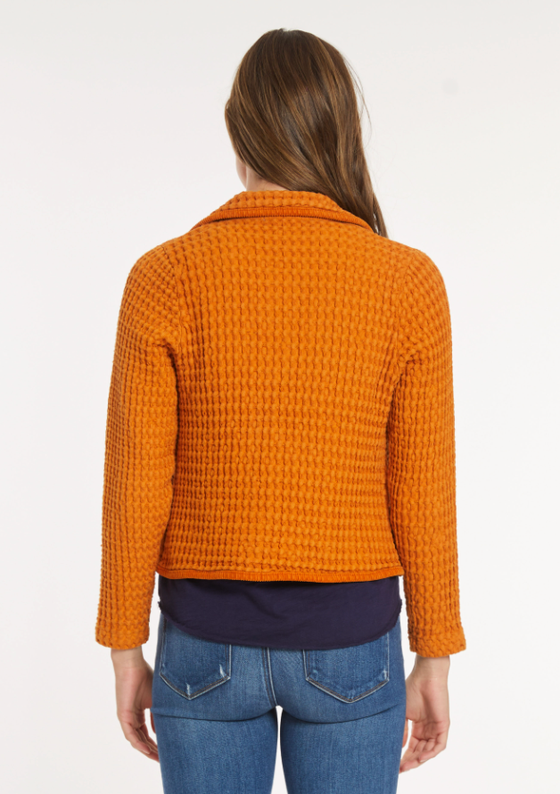 Mododoc - Crop Waffle Jacket