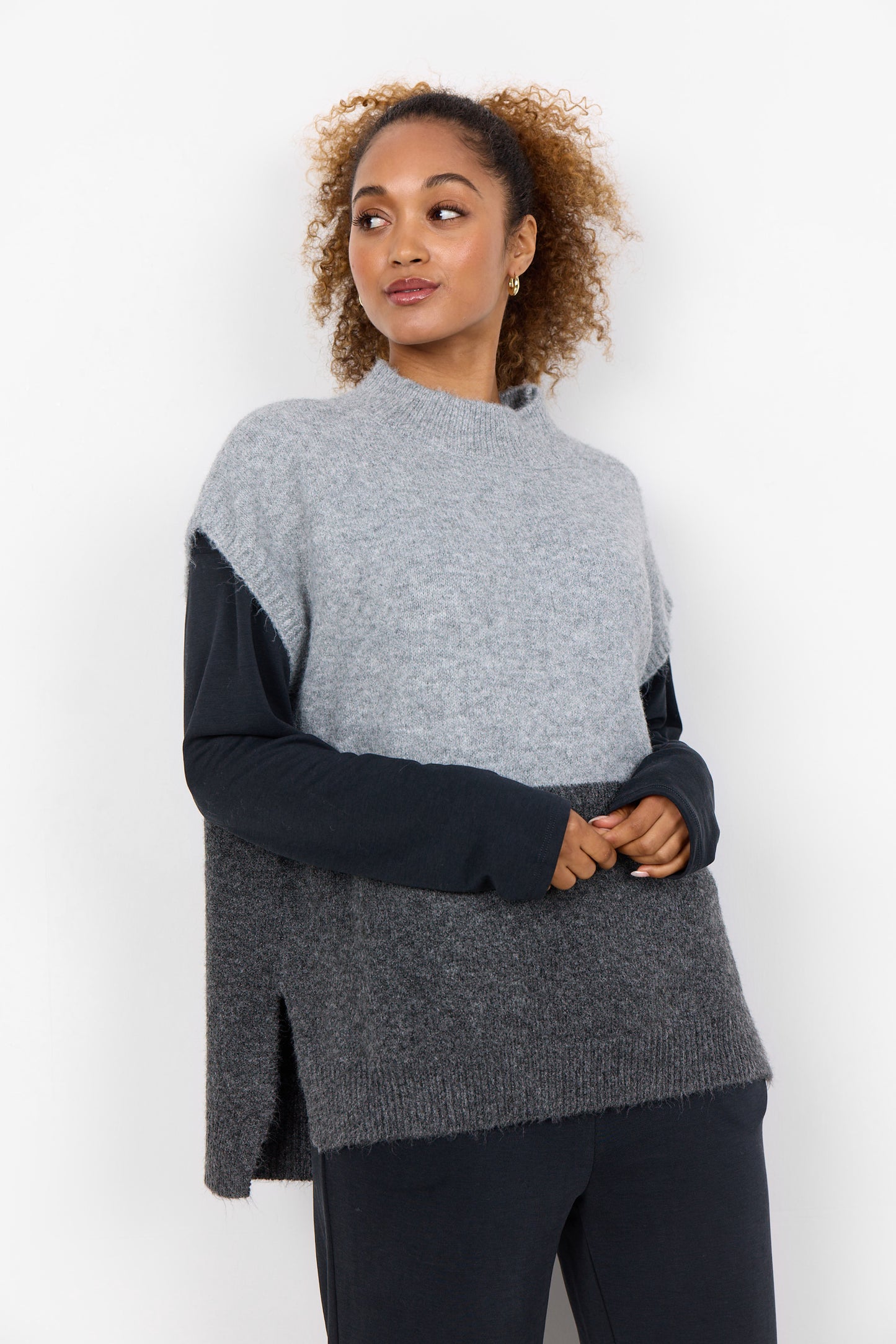 Soya Concept - FREISE 1 Oversized Sweater Vest