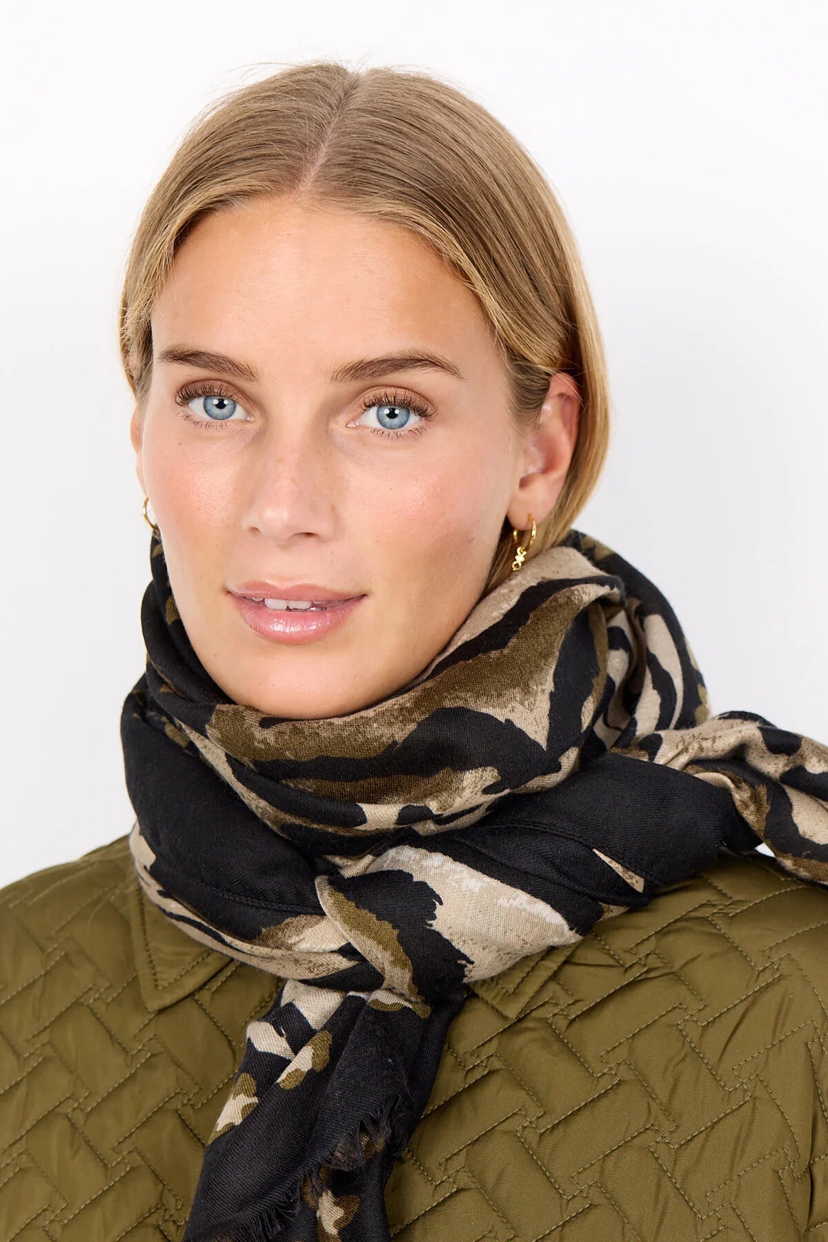 Soya Concept - VIRNA 1 Scarf, Dark Green