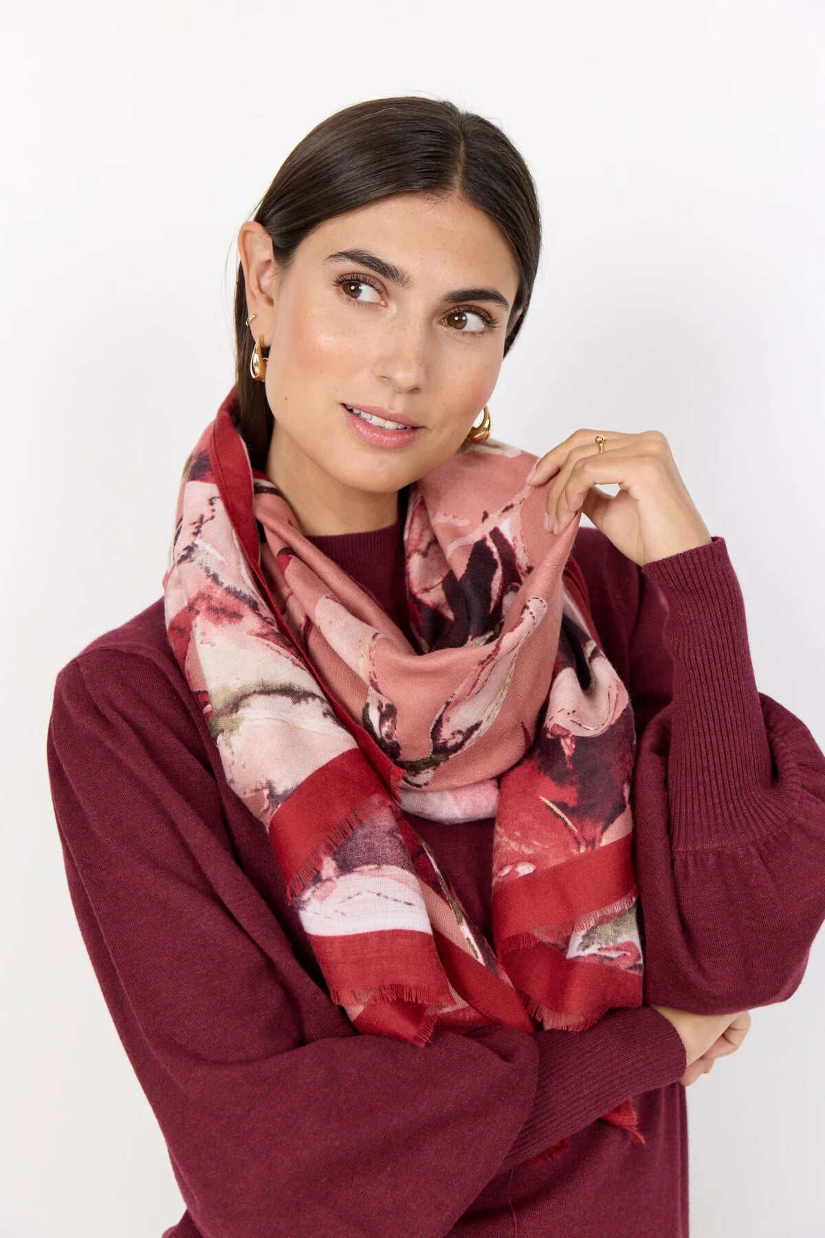 Soya Concept - VAMELLON 1 Scarf, Bordeaux