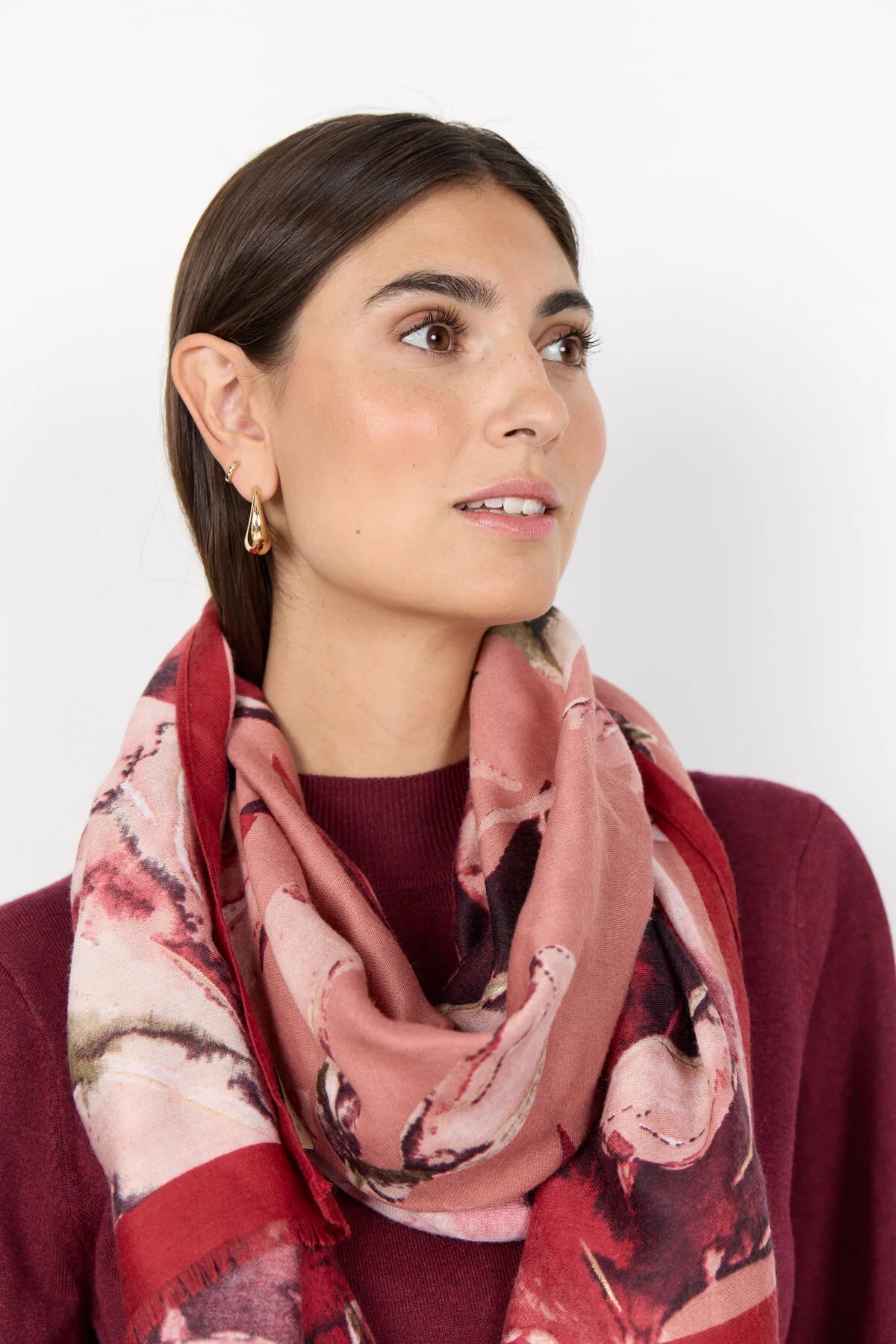 Soya Concept - VAMELLON 1 Scarf, Bordeaux