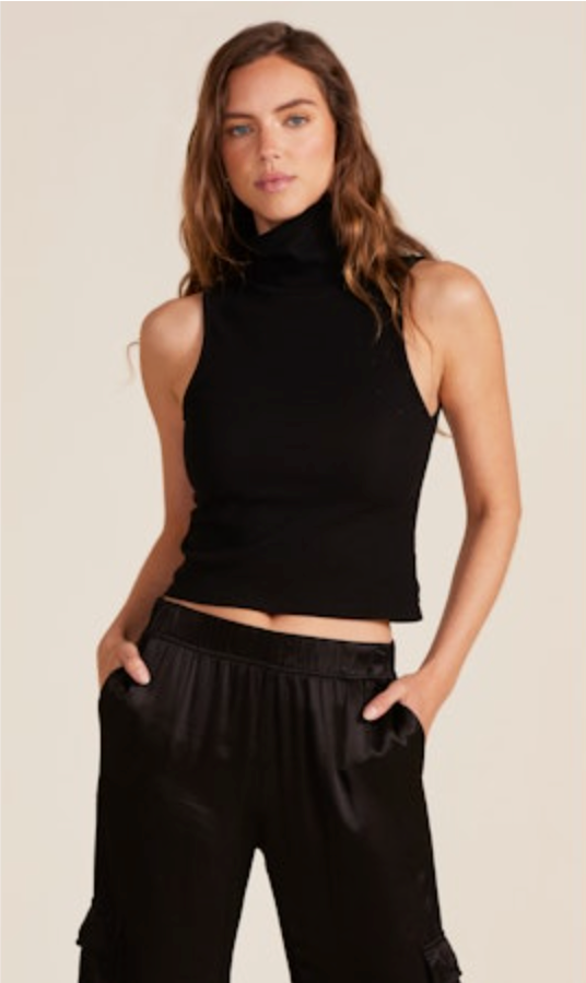 Bobi - Ribbed Turtleneck Tank