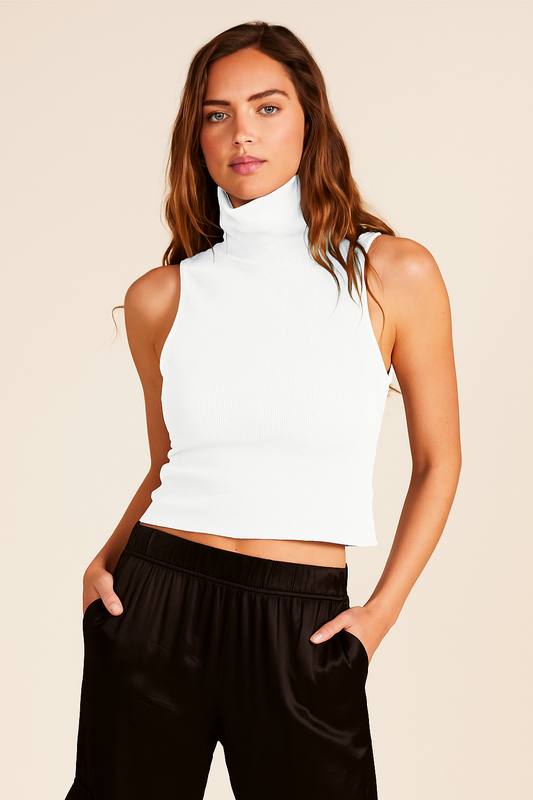 Bobi - Ribbed Turtleneck Tank