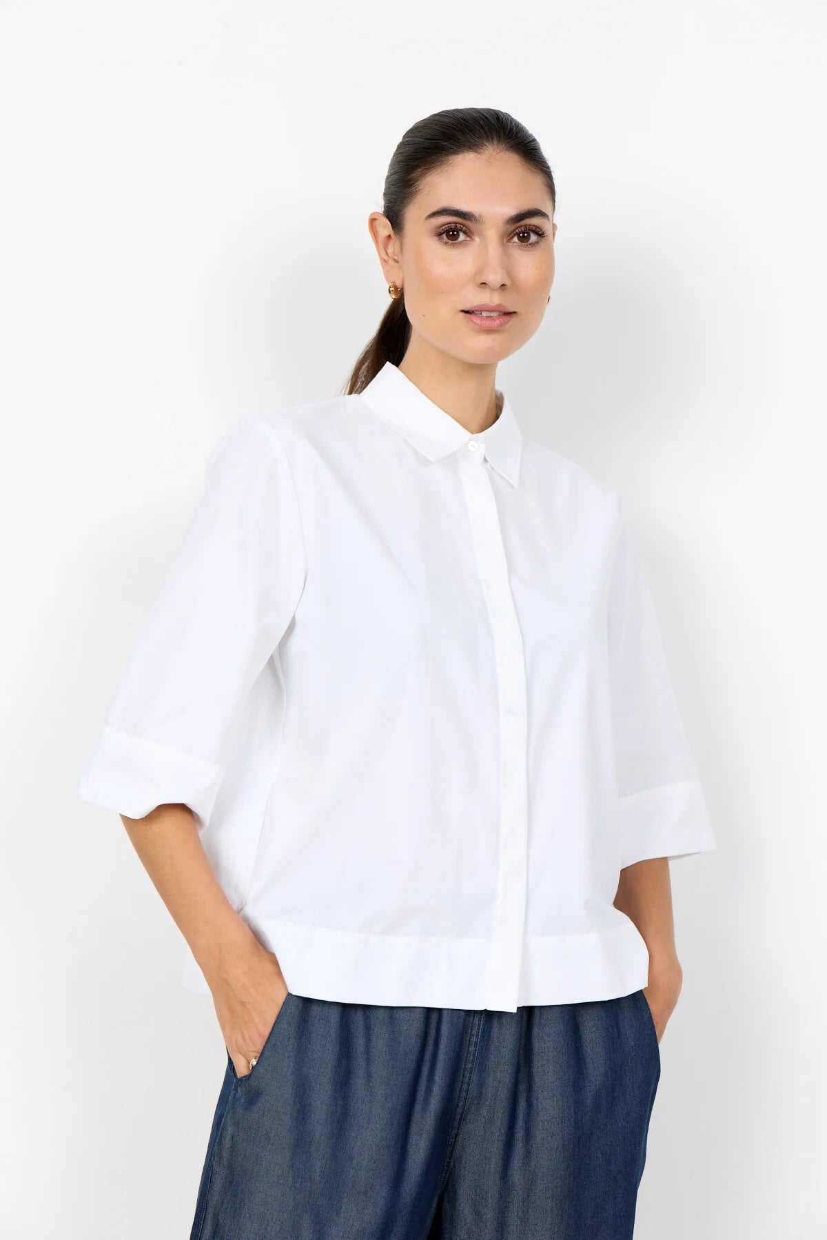 Soya Concept - NETTI 118 Shirt (White) - Gayle's Fashions