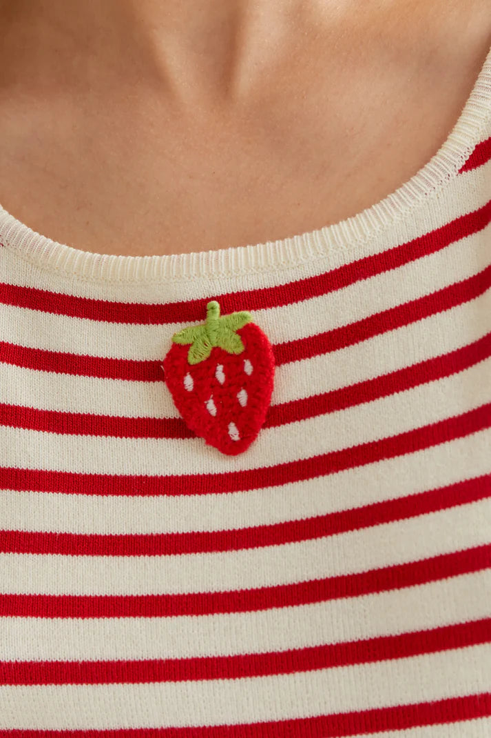 Compañía Fantástica – Strawberry Stripe Sweater Tank