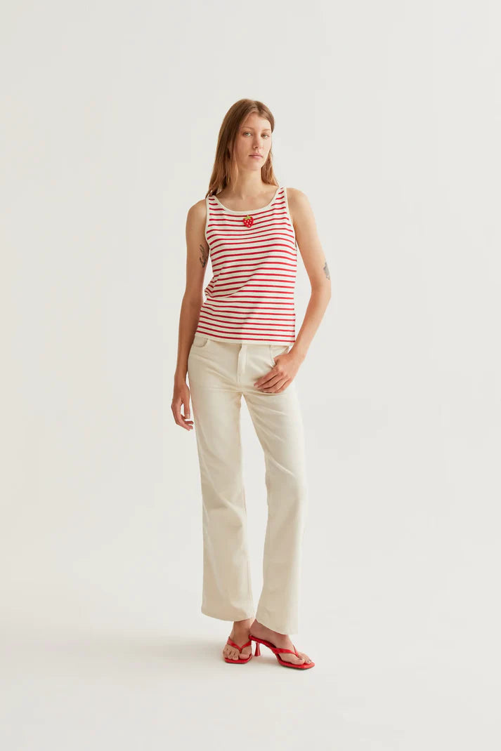 Compañía Fantástica – Strawberry Stripe Sweater Tank