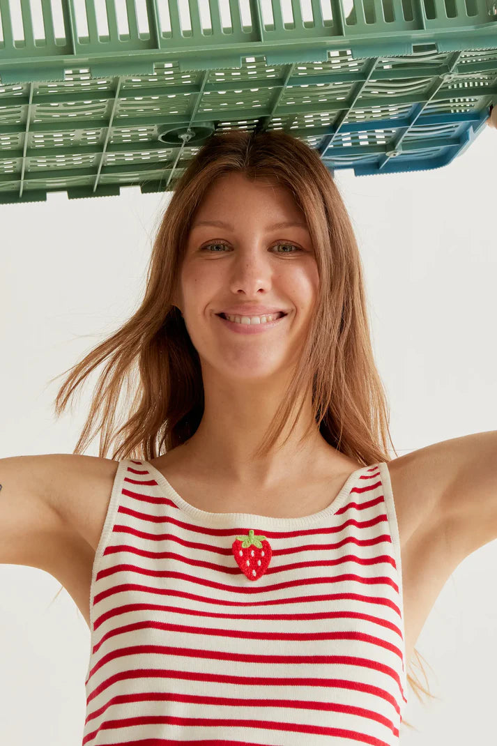 Compañía Fantástica – Strawberry Stripe Sweater Tank