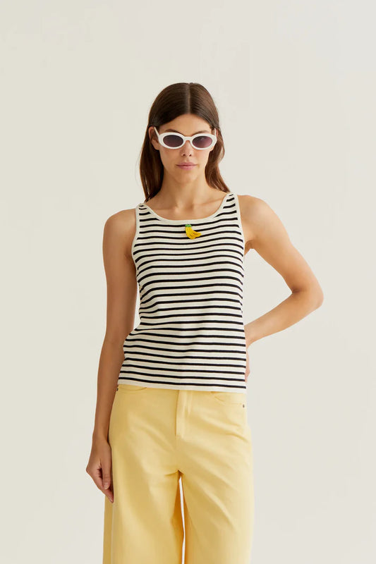 Compañía Fantástica – Banana Stripe Sweater Tank