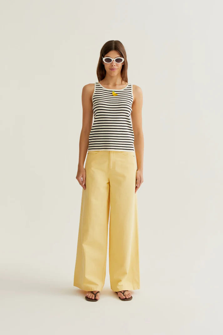 Compañía Fantástica – Banana Stripe Sweater Tank