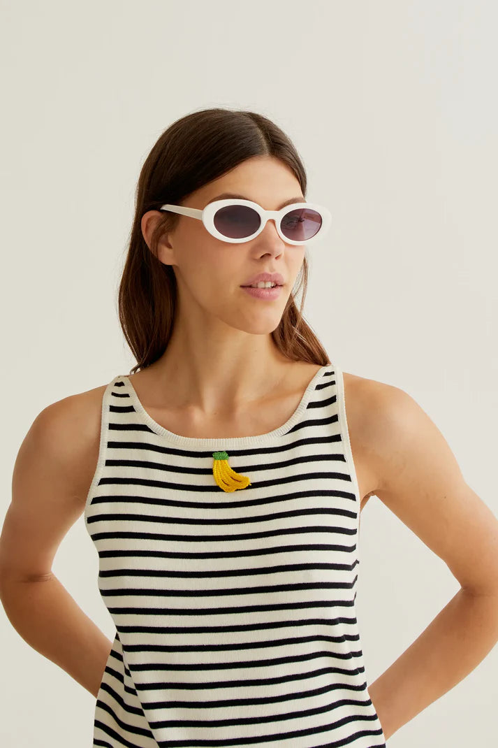 Compañía Fantástica – Banana Stripe Sweater Tank