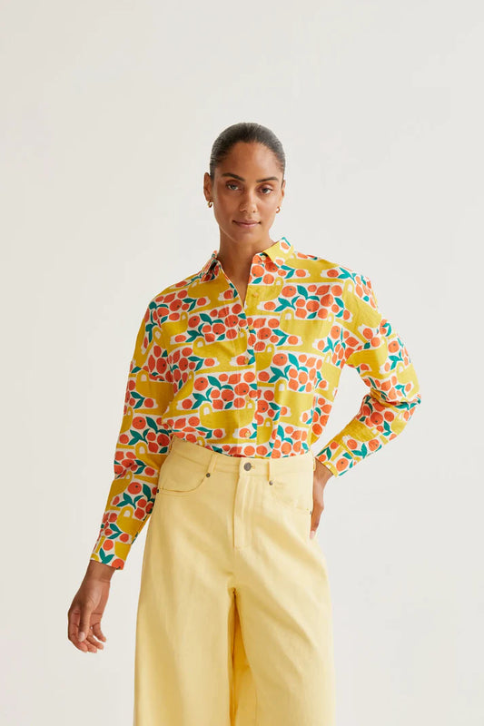 Compañía Fantástica – Citrus Print Long Sleeve Shirt