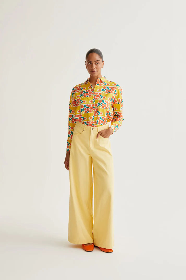 Compañía Fantástica – Citrus Print Long Sleeve Shirt
