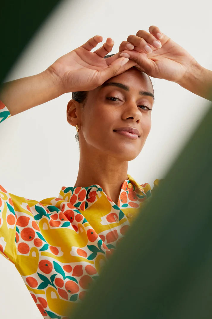 Compañía Fantástica – Citrus Print Long Sleeve Shirt