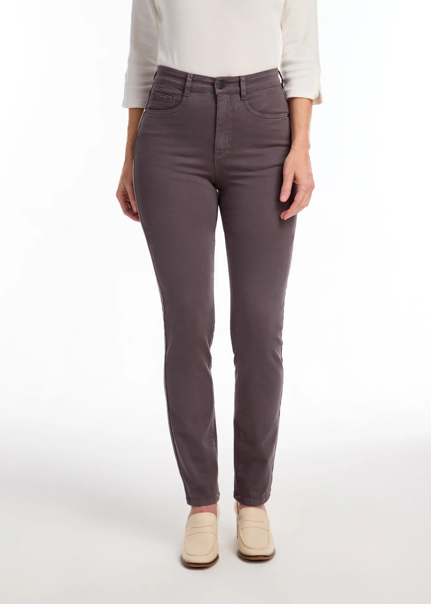 FDJ French Dressing - Suzanne Straight Leg Denim, Stone Gray