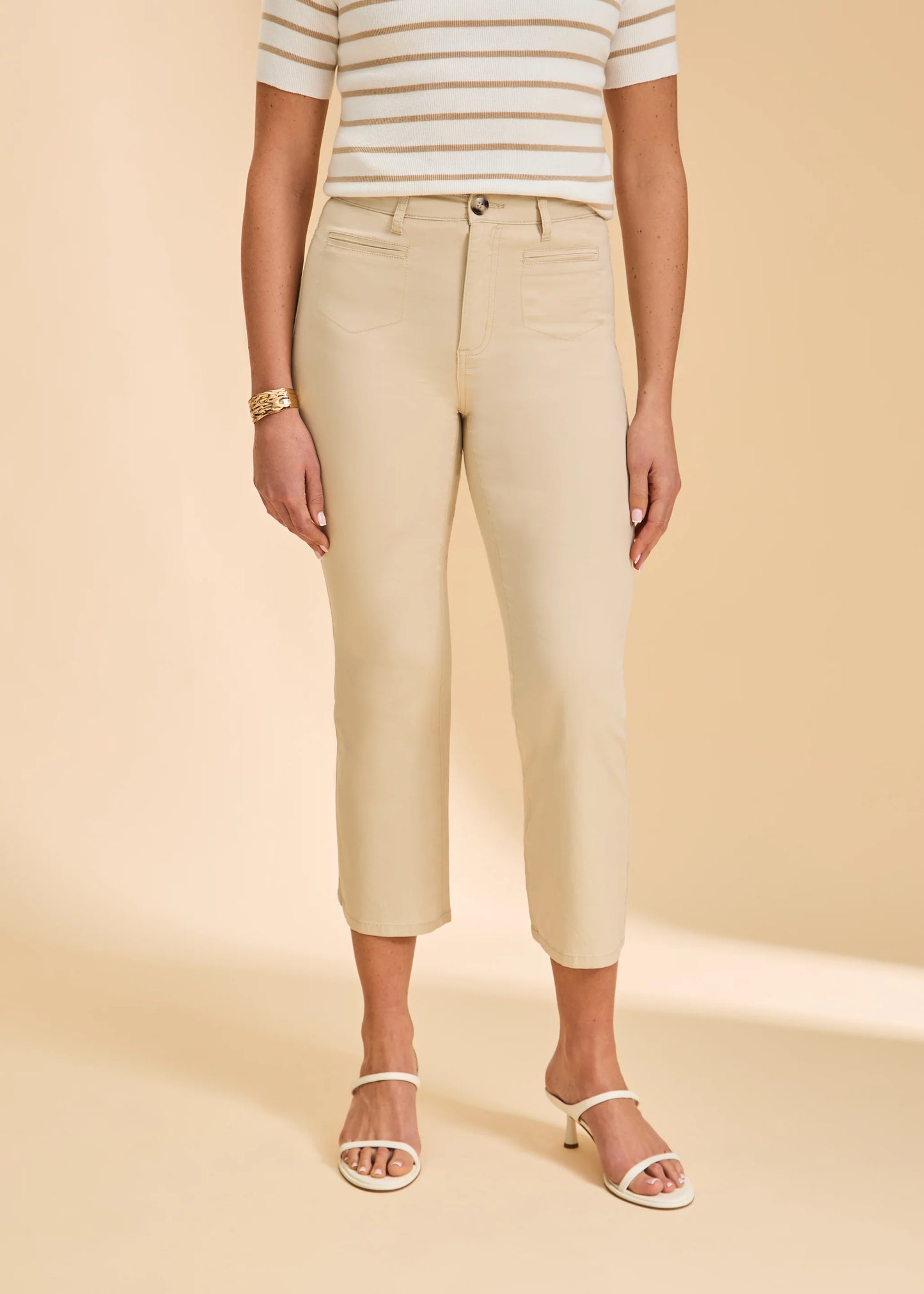 FDJ - Suzanne Boot Crop Pants, Sand - Gayle's Fashions