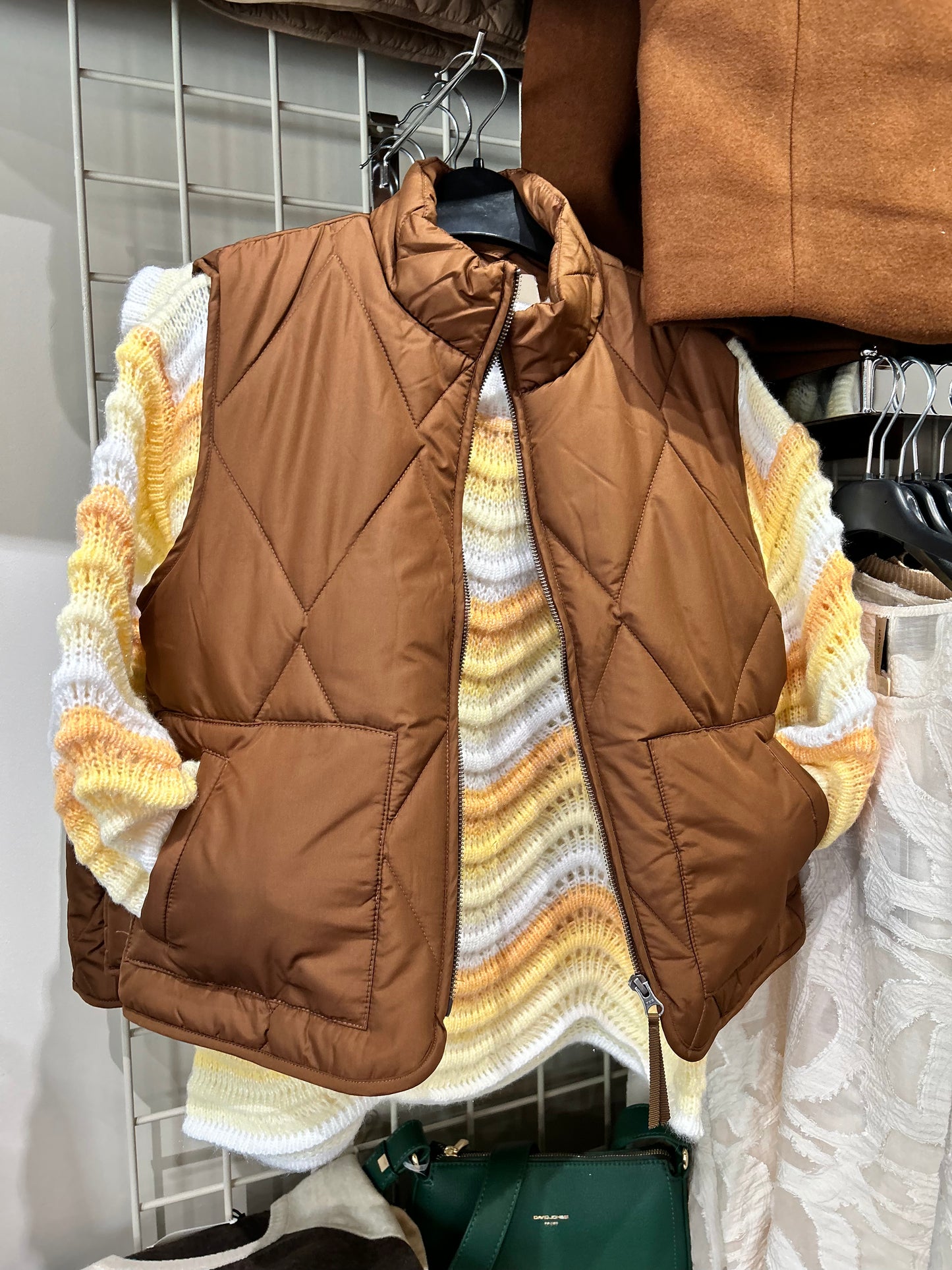 Soya Concept - Quilted Vest in Brown