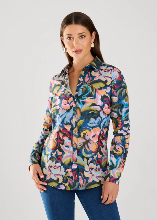 FDJ French Dressing - Floral Long-Sleeve Shirt