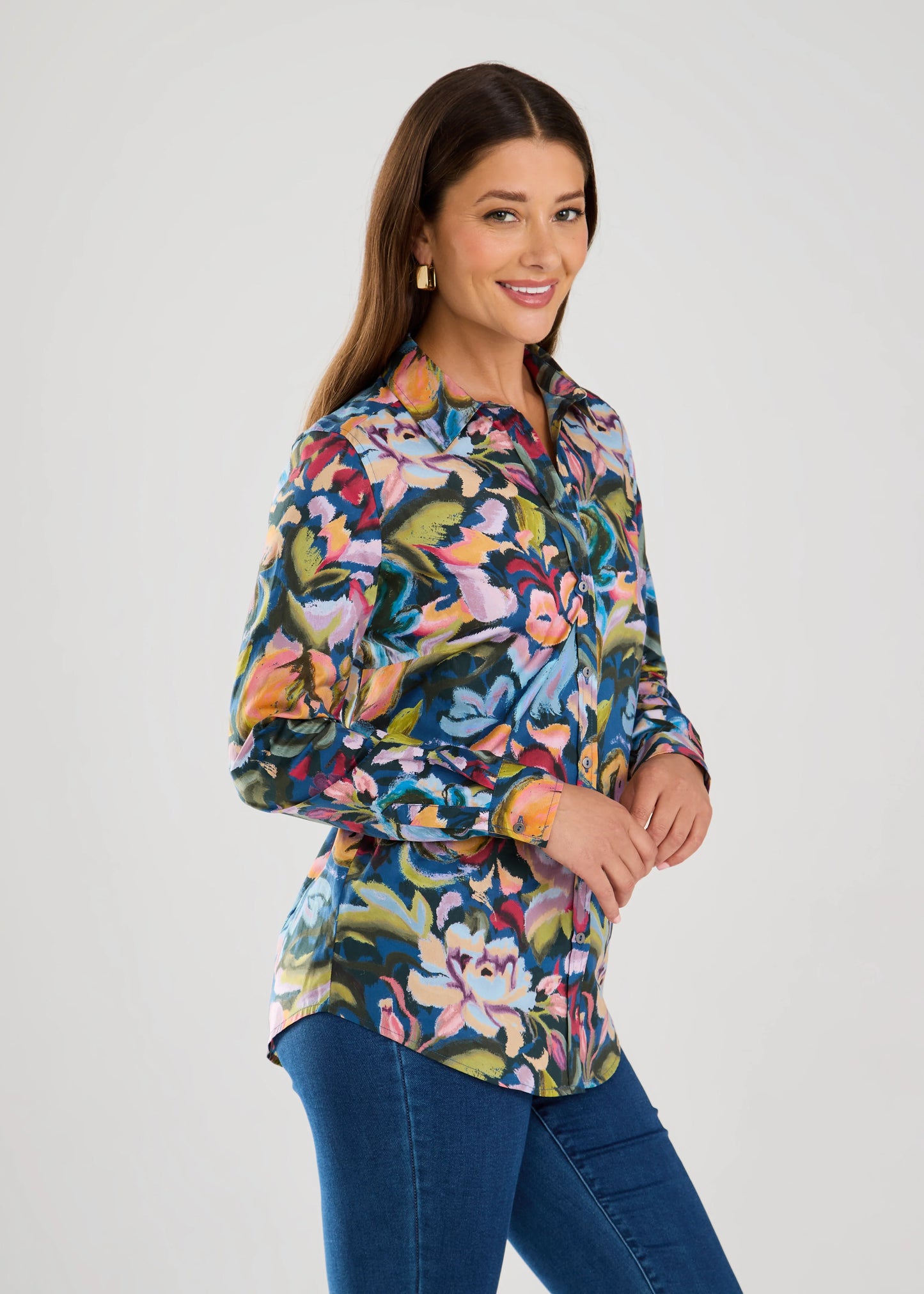 FDJ French Dressing - Floral Long-Sleeve Shirt