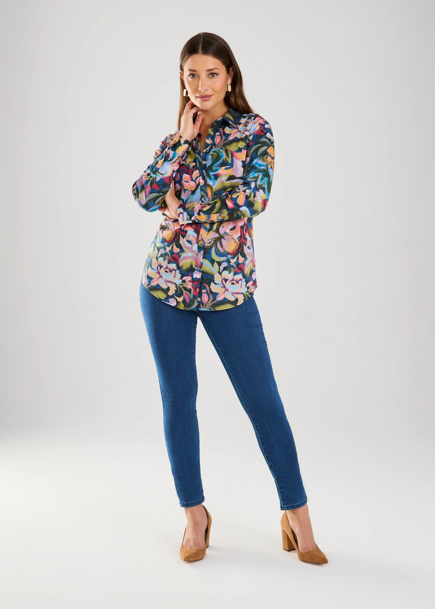 FDJ French Dressing - Floral Long-Sleeve Shirt