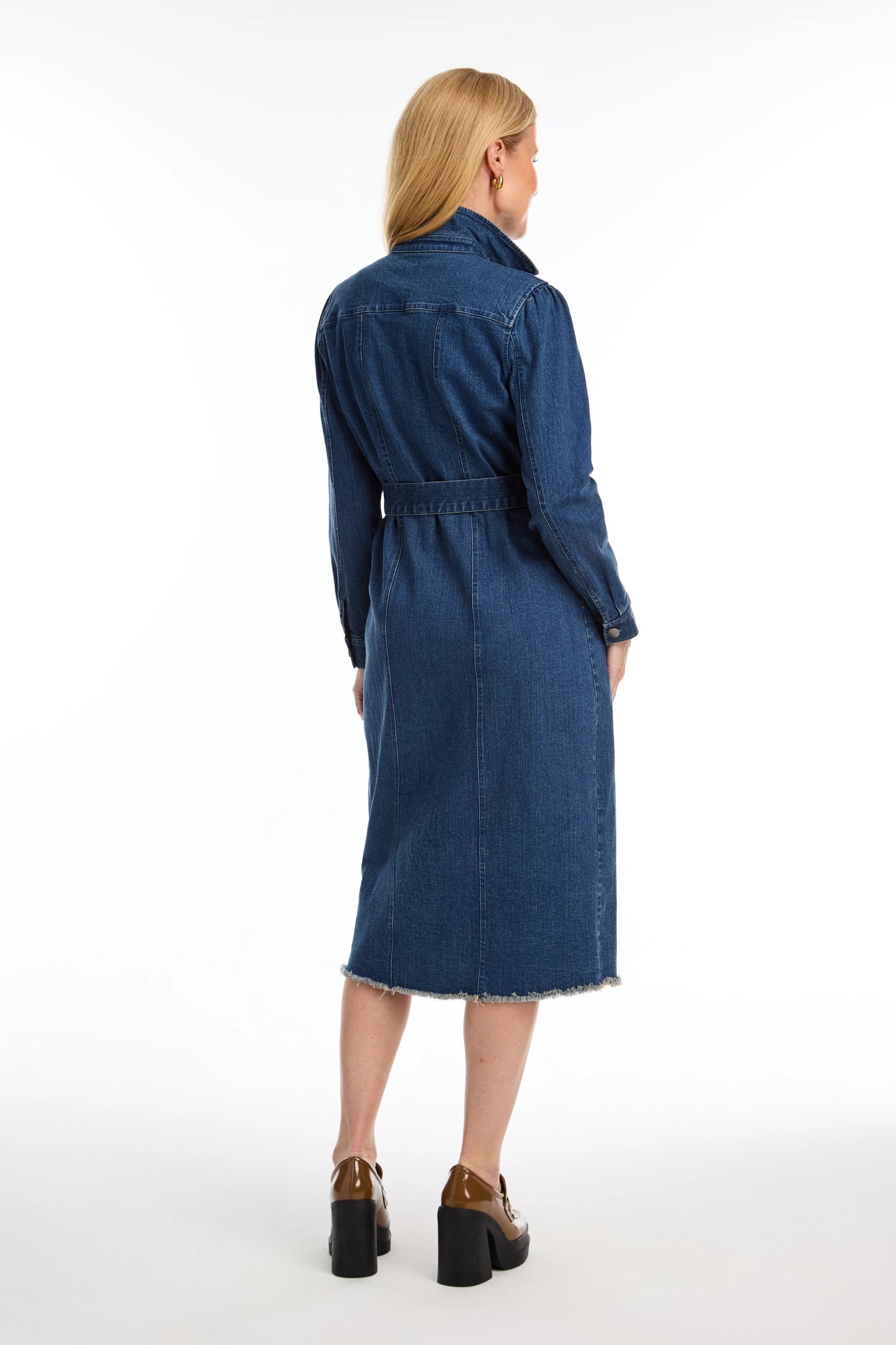 FDJ French Dressing - Belted Denim Dress