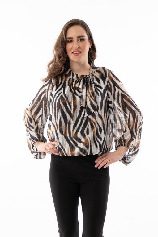 Bali - Zebra Print Blouse