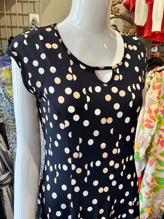 Bali – Polka Dot Sleeveless Dress with Princess Cut