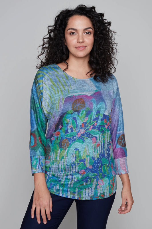 Claire Desjardins - "My Tropical Paradise" Sweater Top