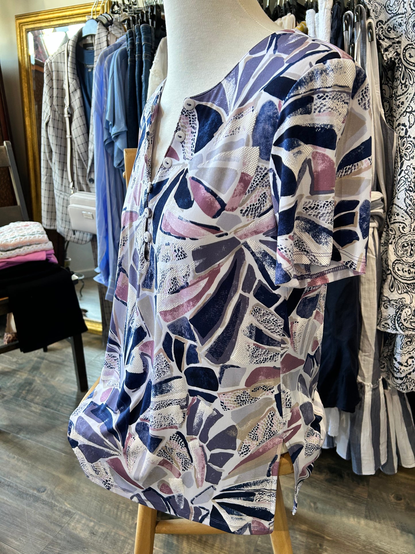 Bali – 1/4 Button Tee