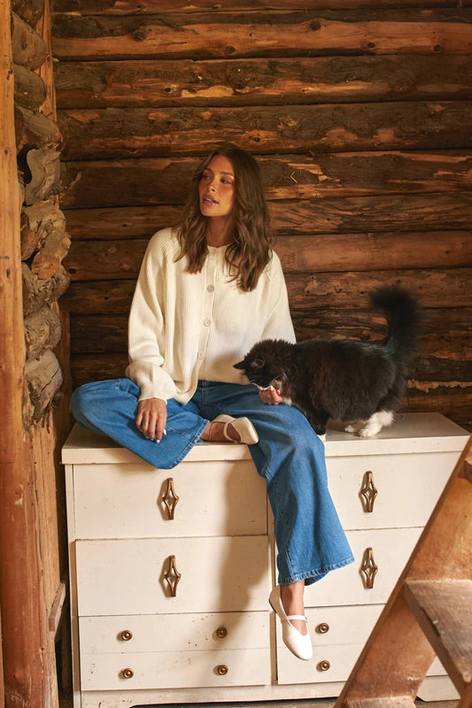 Daily Story - Aline Cardigan, Cream