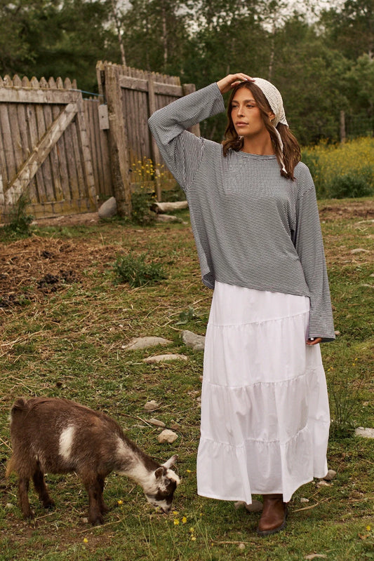 Daily Story - Anaé Long Sleeve, Black & White