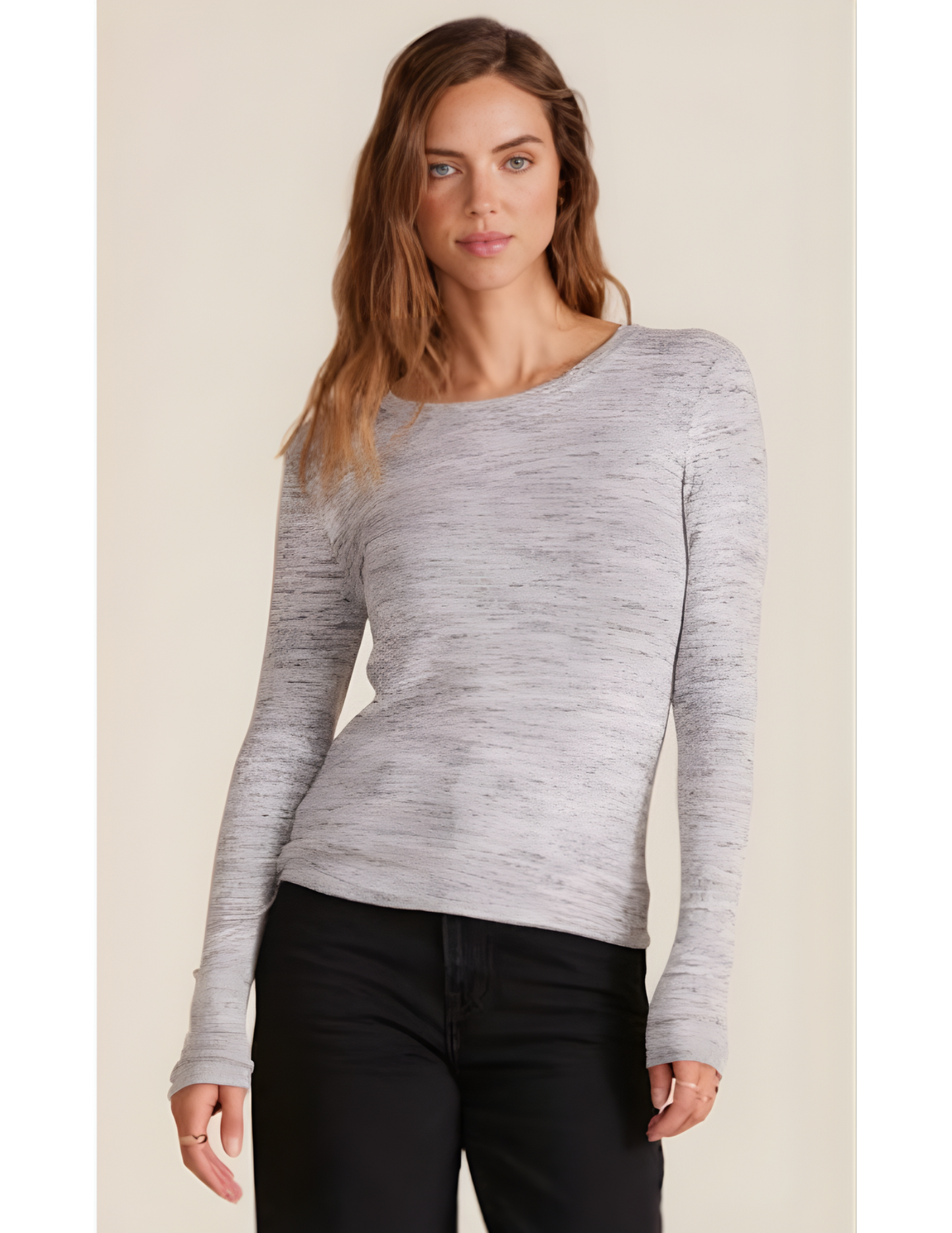 Bobi - Long Sleeve Crewneck Tee