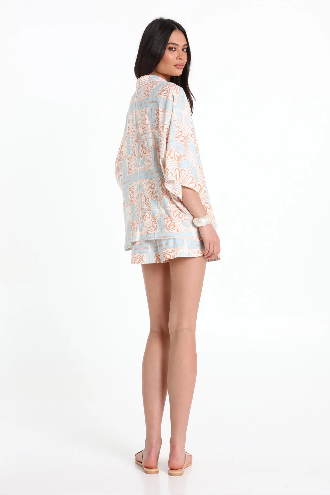Lost in Lunar – Madison Shorts in Sahara Print