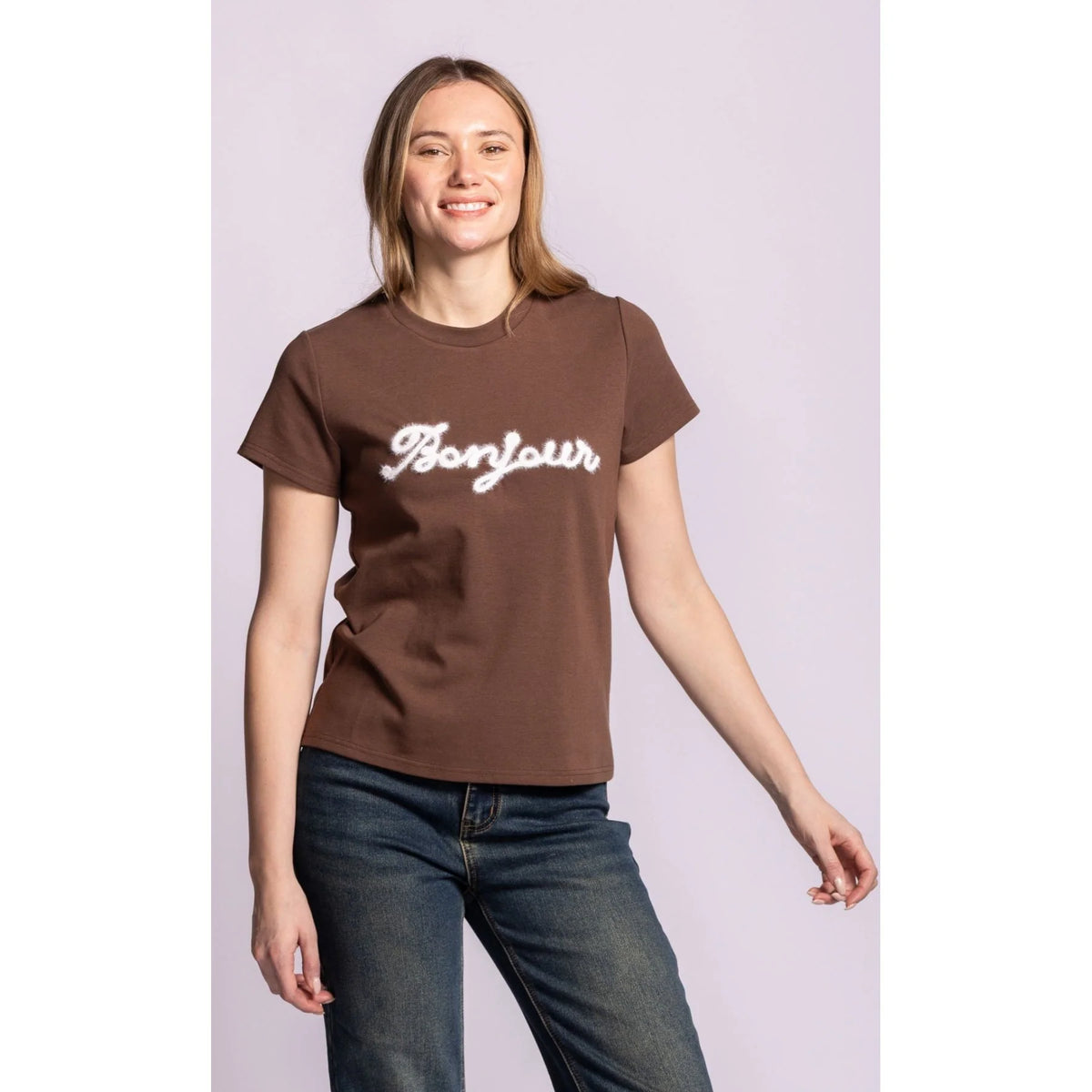 Pink Martini - Bonjour T-Shirt, Dark Brown