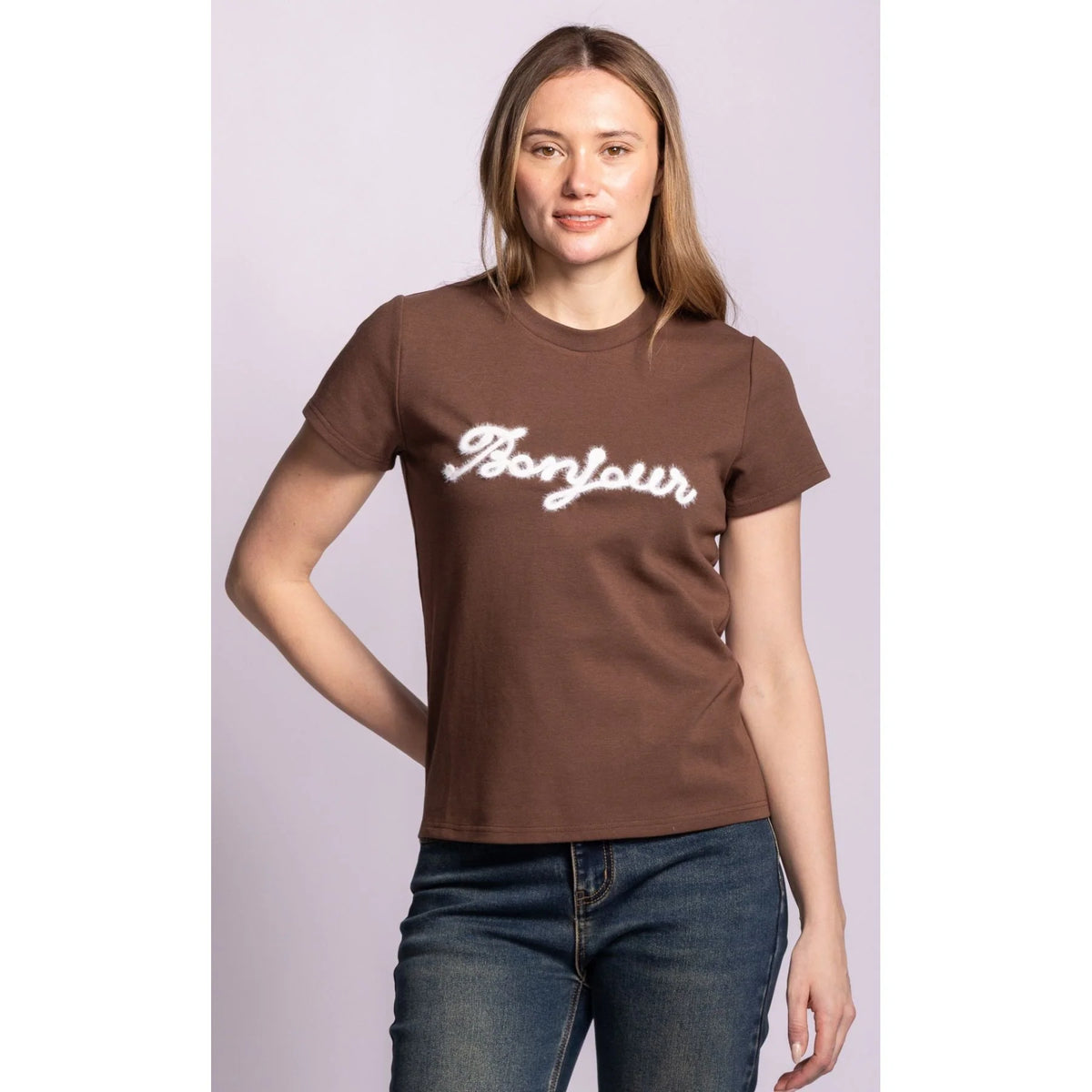 Pink Martini - Bonjour T-Shirt, Dark Brown