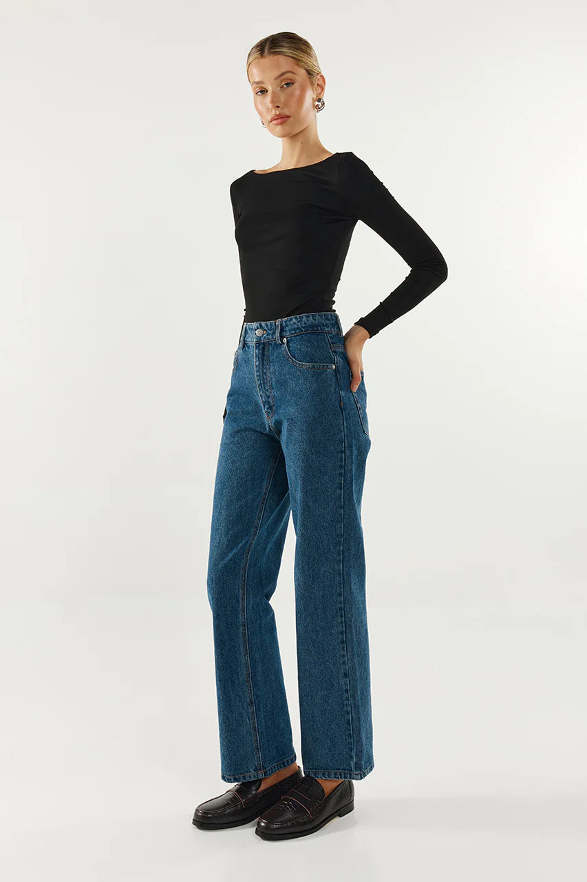 Madison the Label - Caden Long‑Sleeve Knit Top