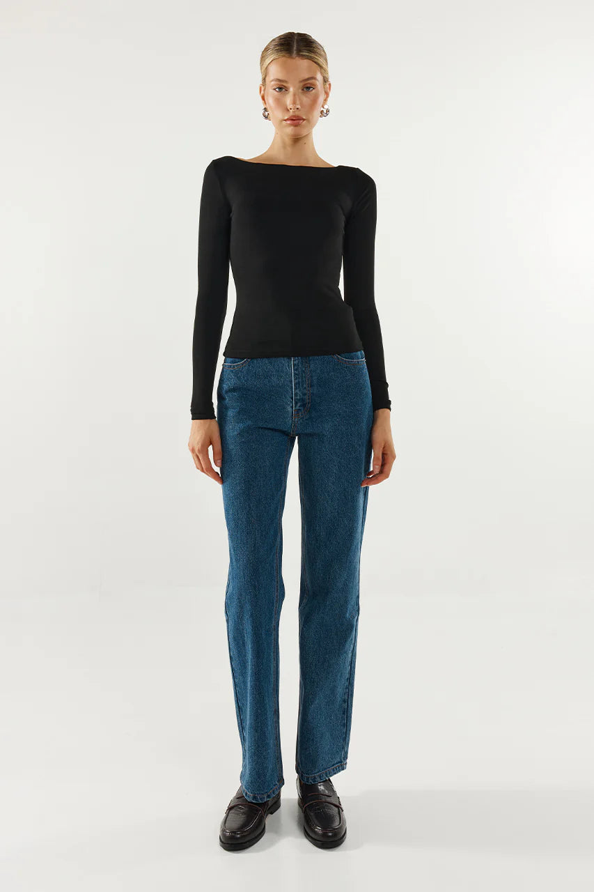 Madison the Label - Caden Long‑Sleeve Knit Top