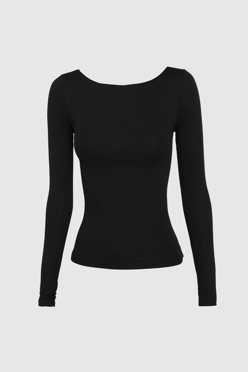 Madison the Label - Caden Long‑Sleeve Knit Top