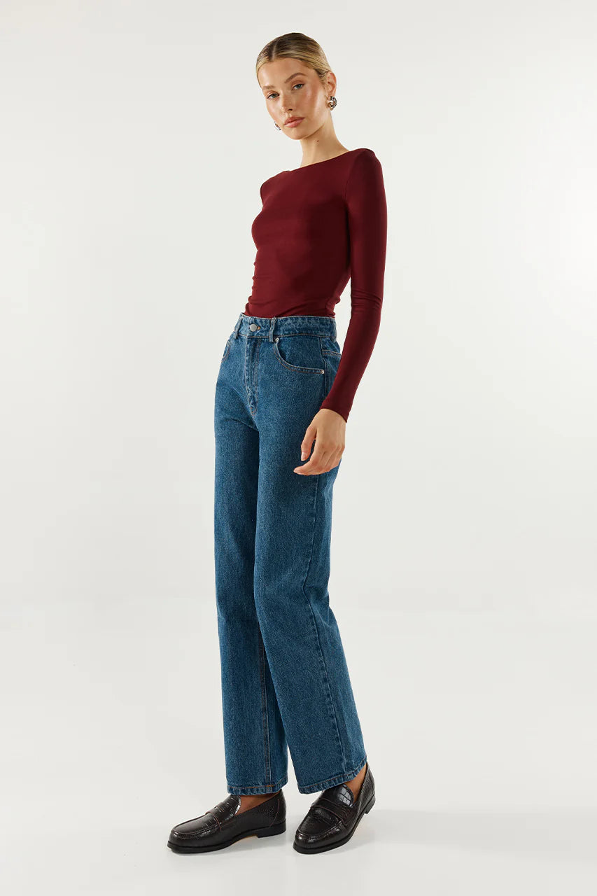 Madison the Label - Caden Long‑Sleeve Knit Top