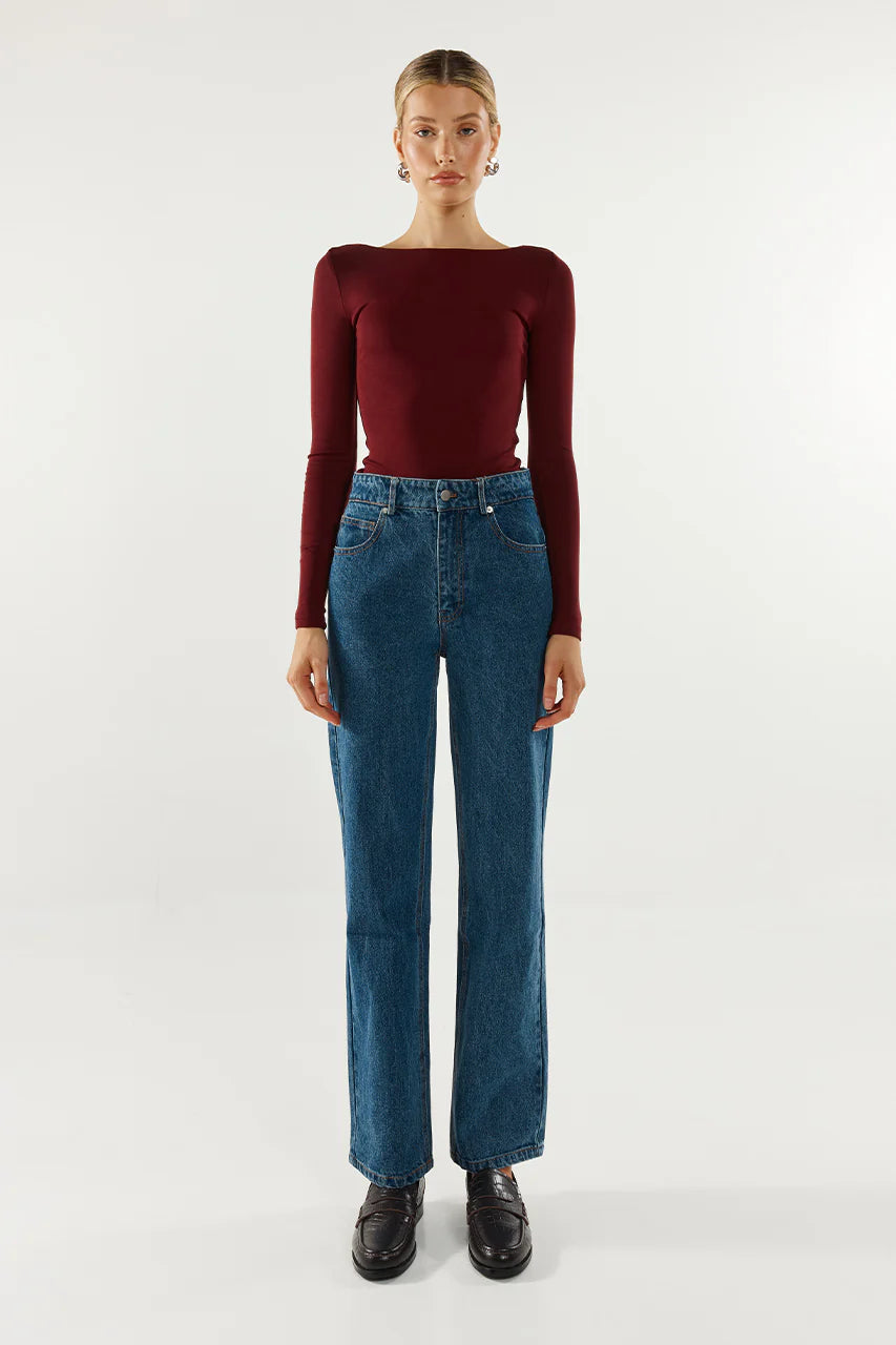 Madison the Label - Caden Long‑Sleeve Knit Top