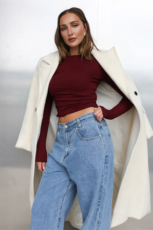 Madison the Label - Caden Long‑Sleeve Knit Top