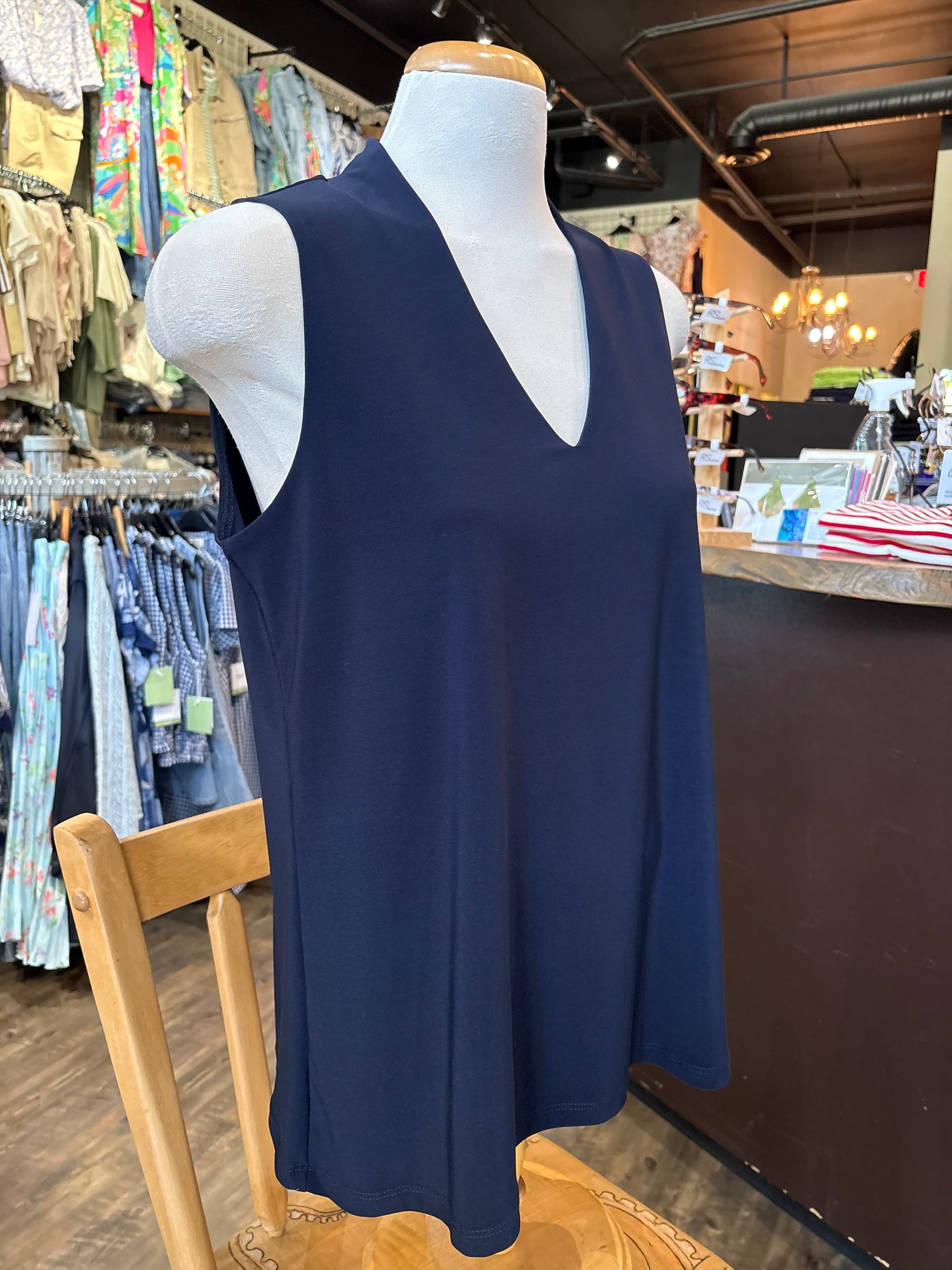 Bali – V Neck Sleeveless Tank - Gayle's Fashions