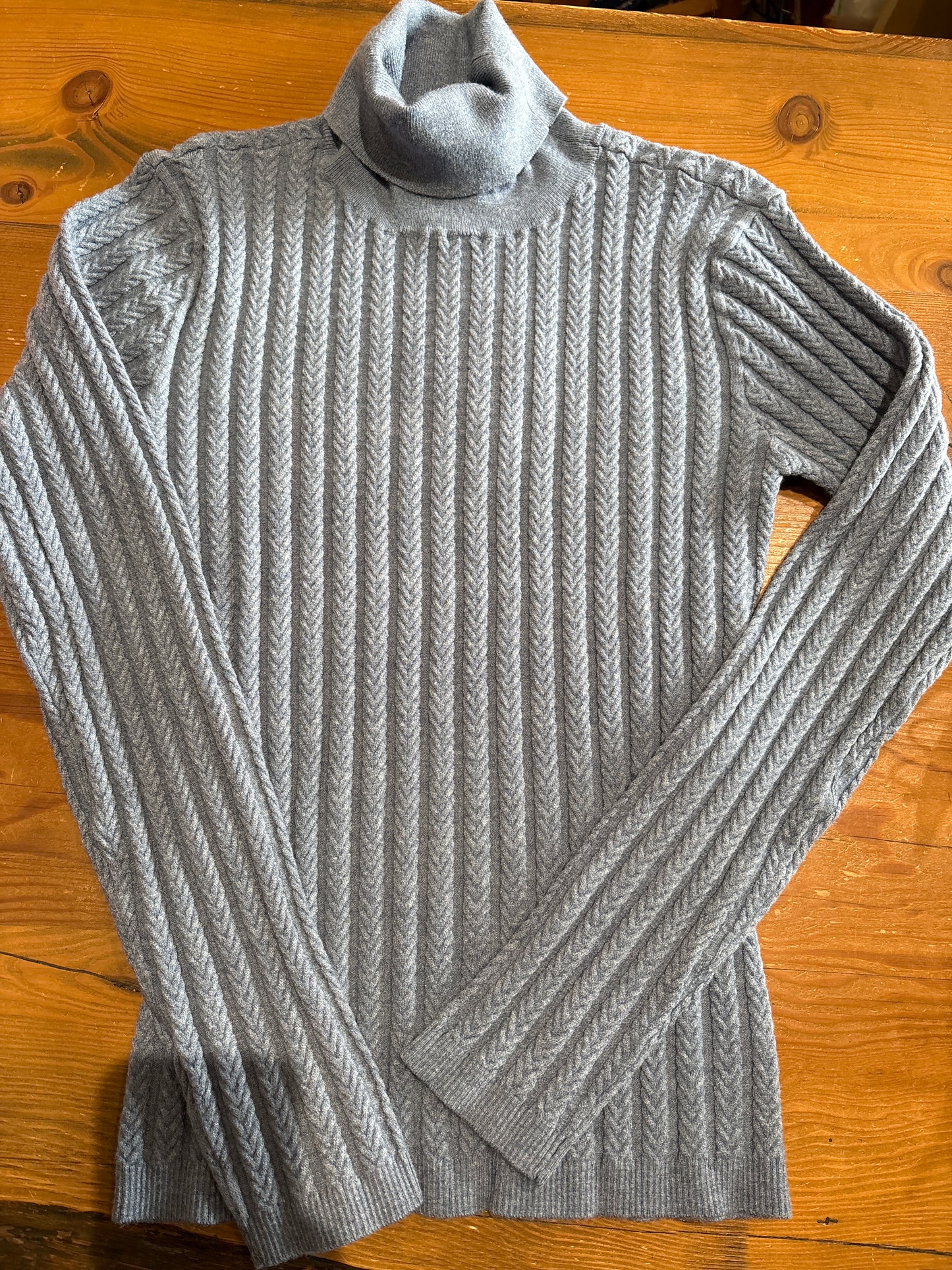 Carré Noir - Cable Knit Turtleneck Sweater - Gayle's Fashions