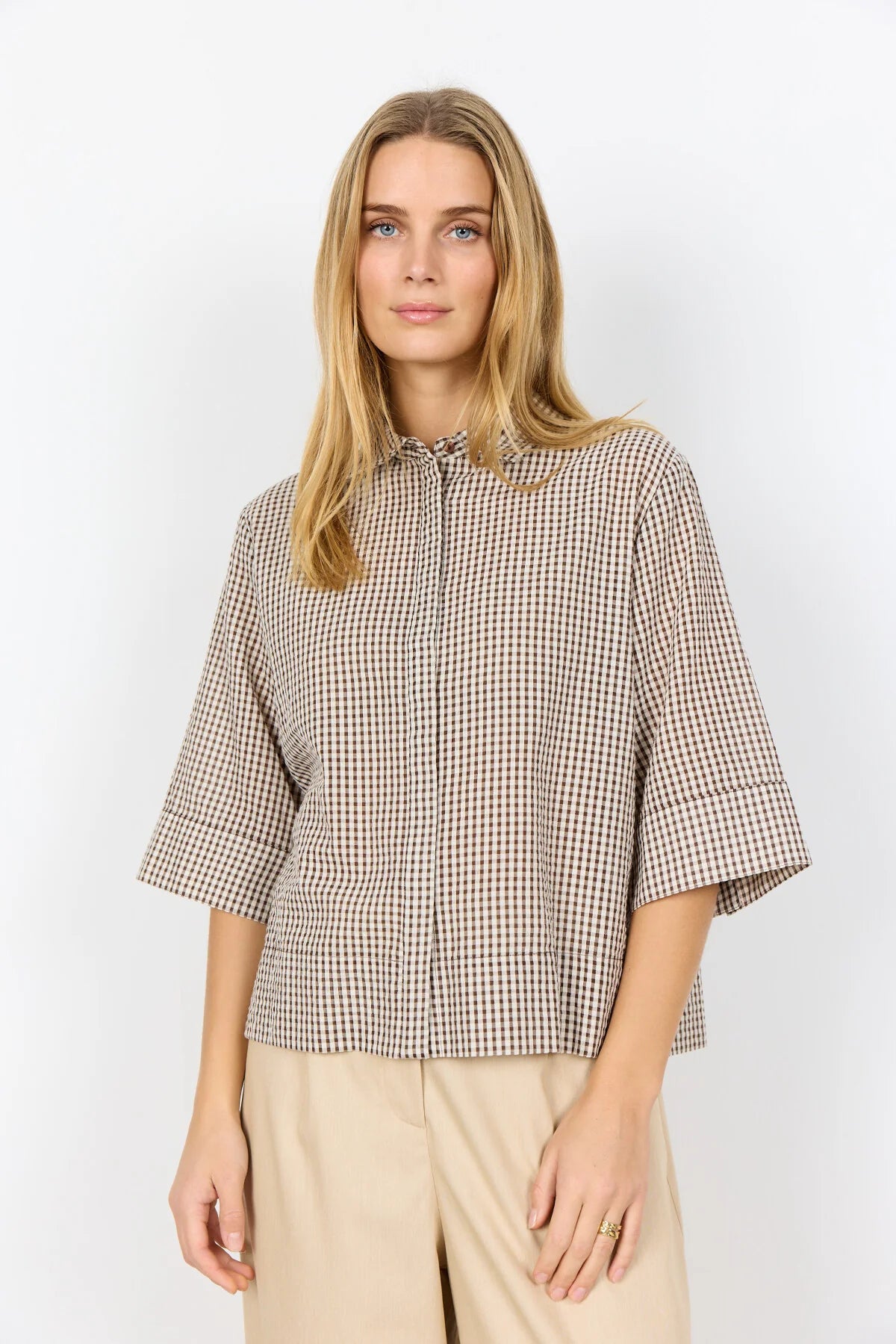 Soya Concept - CANELITA 1 Shirt (Brown) - Gayle's Fashions