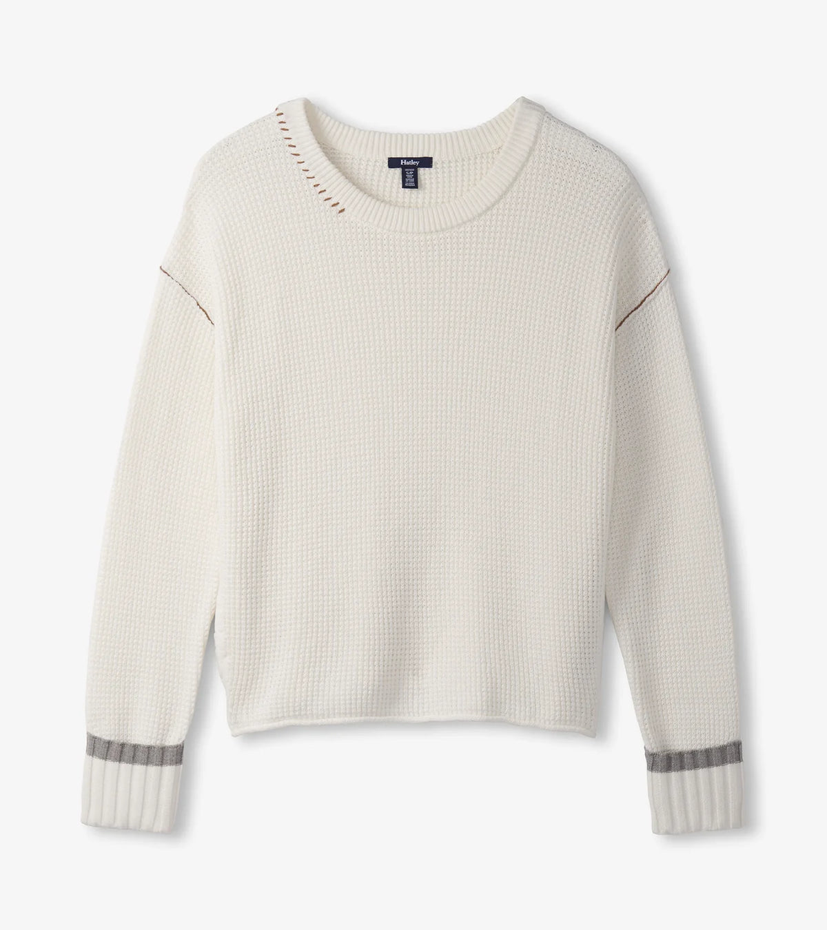 Hatley - Waffle Knit Sweater, Cream