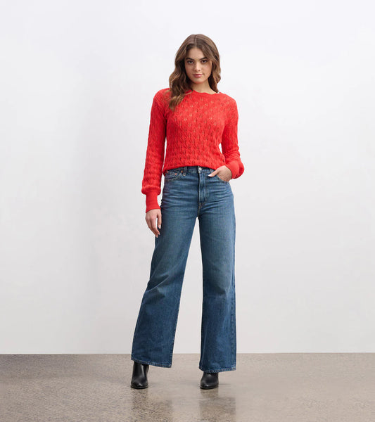 Hatley - Iris Sweater, Ruby Red