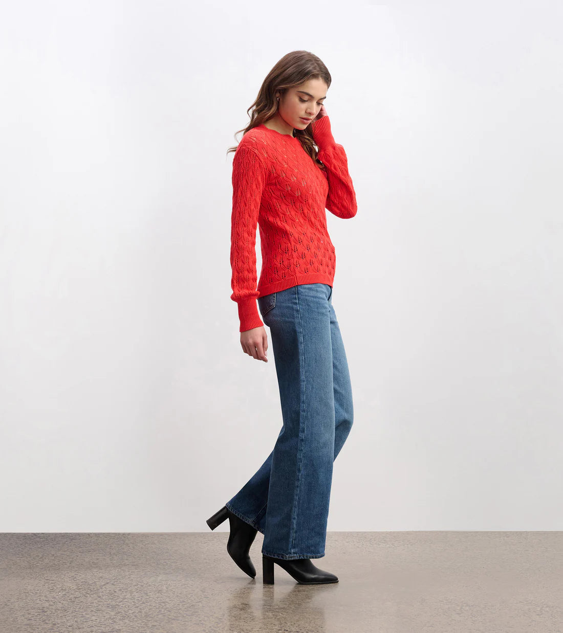 Hatley - Iris Sweater, Ruby Red