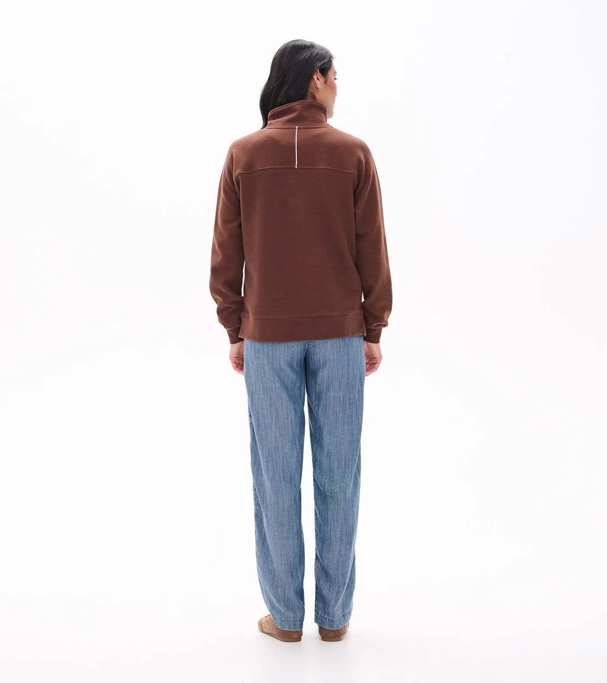 Hatley - 1/4 Zip Top, Fondue Fudge